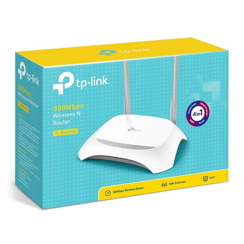 otros electronicos - ROUTER TPLINK TL-WR840N 4 EN 1