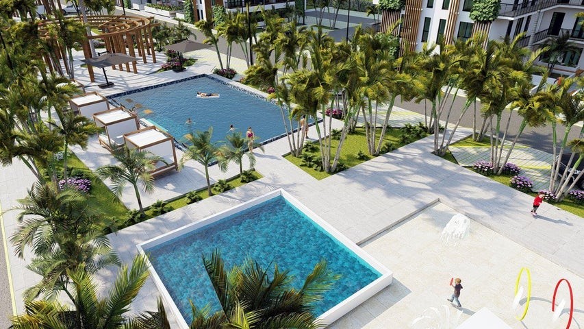 apartamentos - Proyecto en venta Punta Cana  #24-447 dos dormitorios, balcón, piscina, Gym. 5