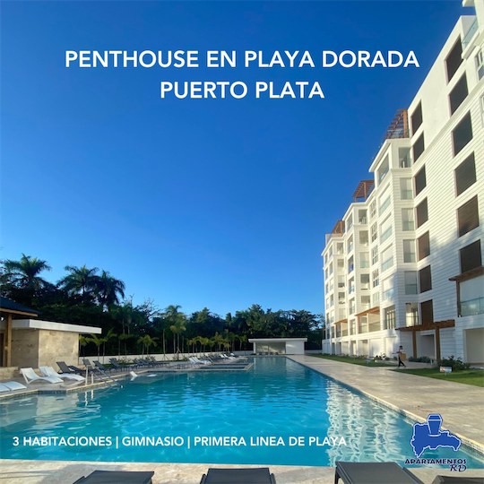 penthouses - PentHouse en primera línea de playa 🏝 en Playa Dorada US$1.1 millones.