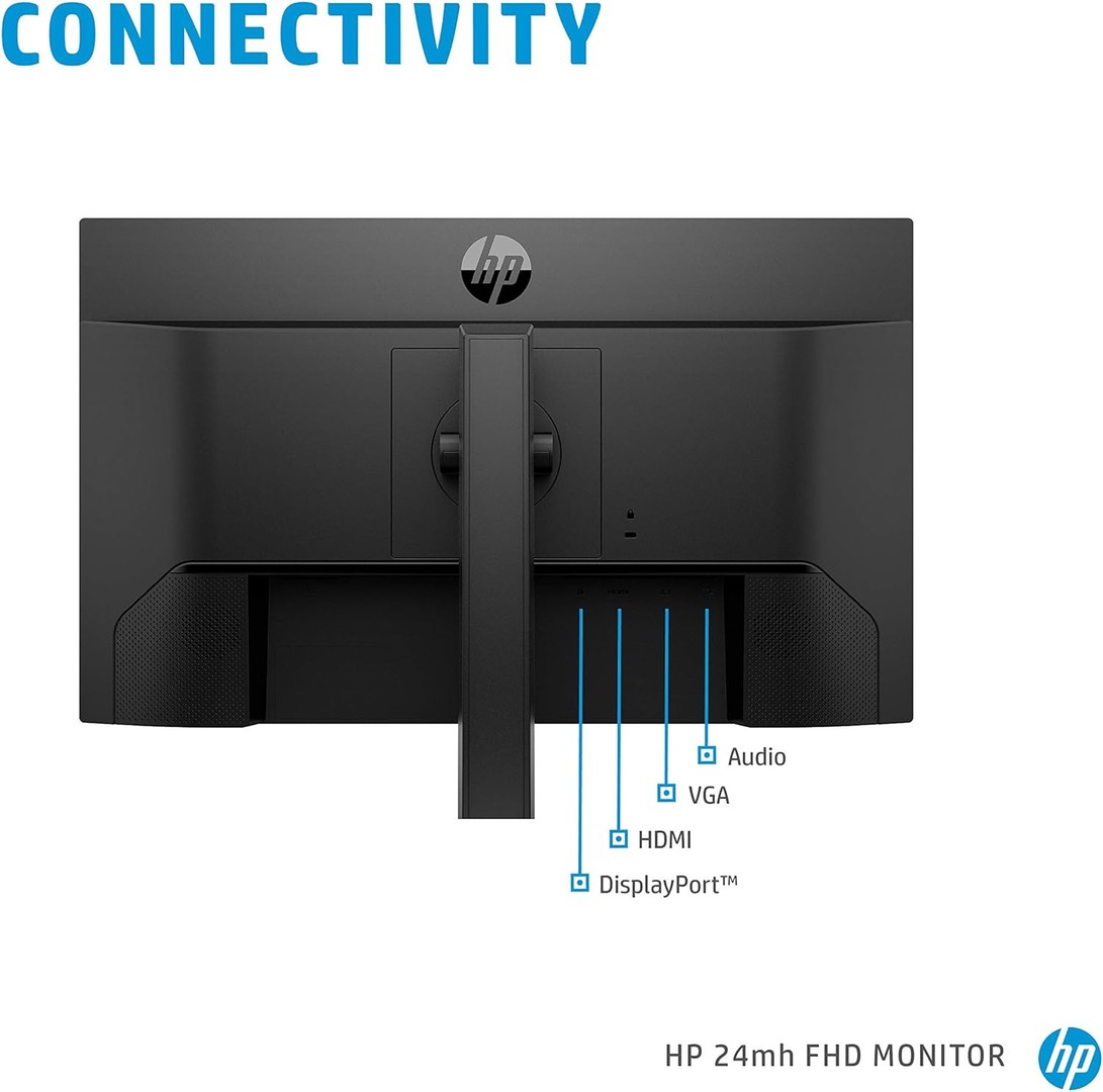 computadoras y laptops - Monitor HP FHD de 24mh  IPS de 24 pulgadas 1080p - Altavoces incorporados 3