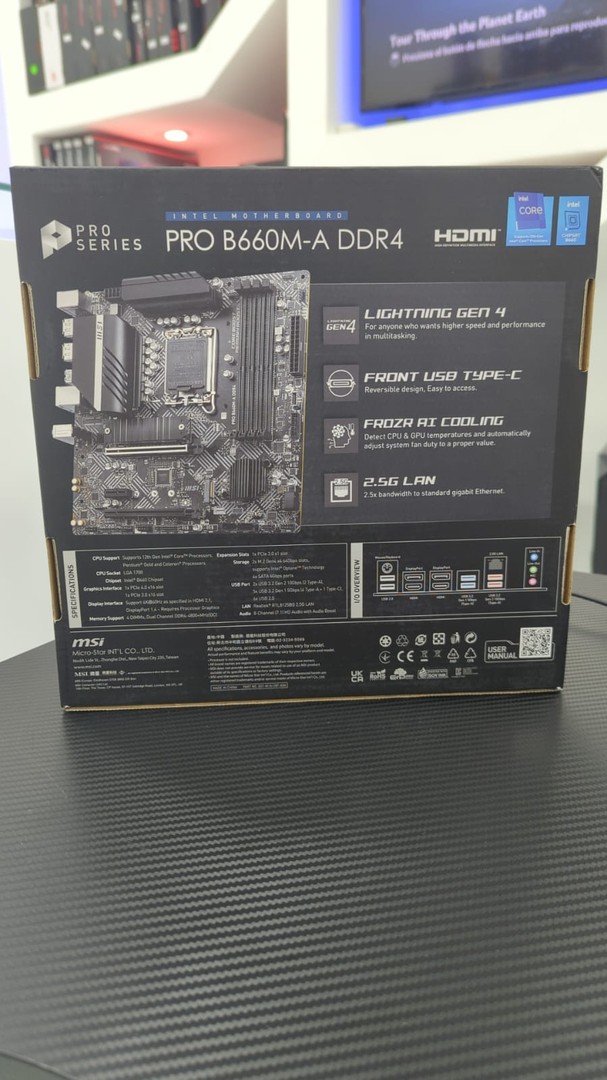 computadoras y laptops - Motherboard MSI Pro B660M A DDR4 2