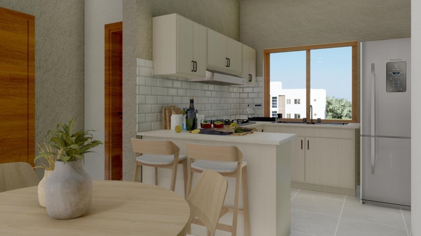 apartamentos - Proyecto en venta Punta Cana #24-417 un dormitorio, balcón, gimnasio, piscina
 3