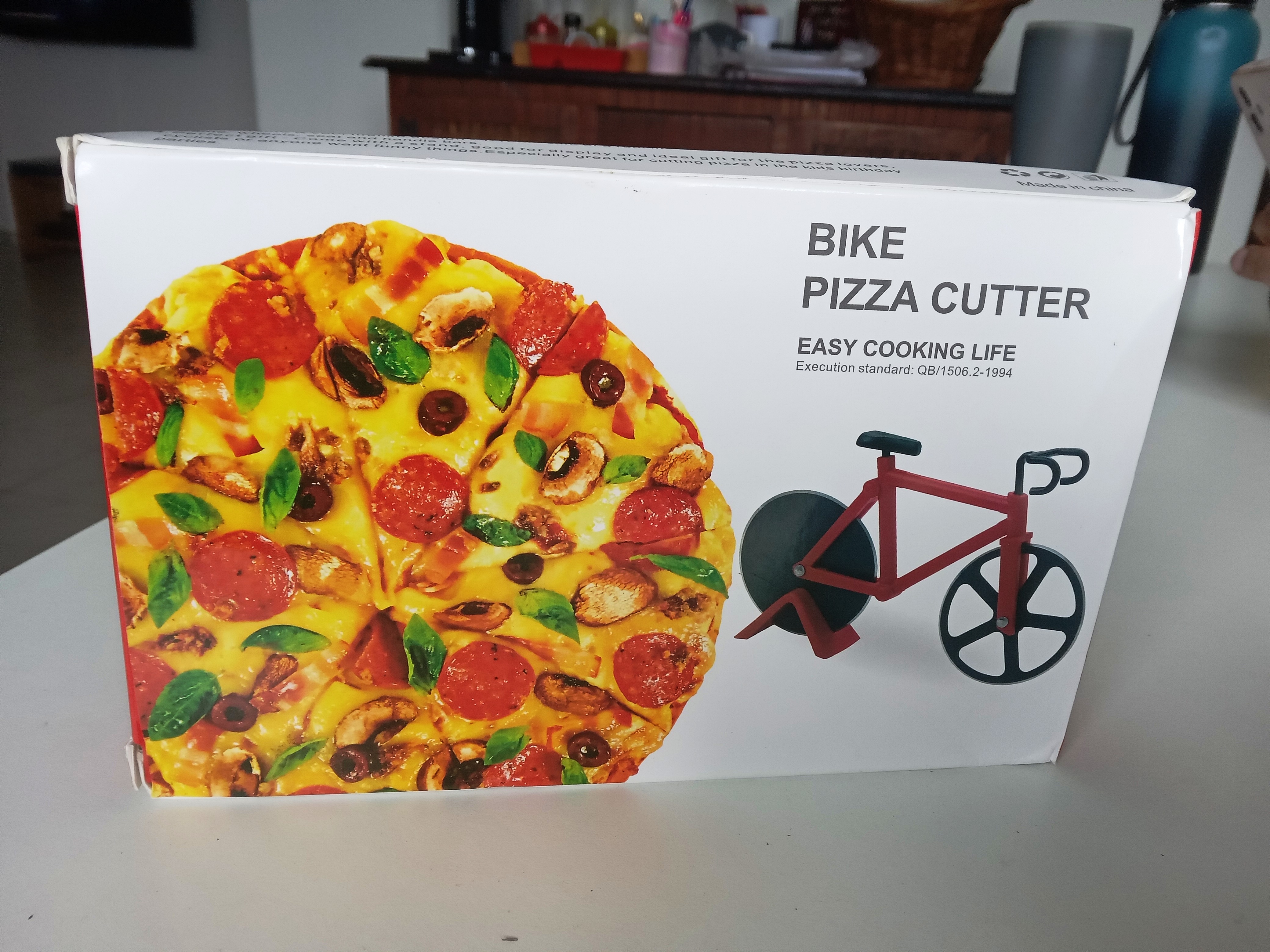 cocina - Cortador de pizza en forma de bicicleta  1