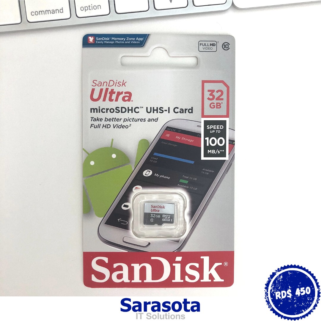 accesorios para electronica - microSD 32Gb SanDisk Ultra 0