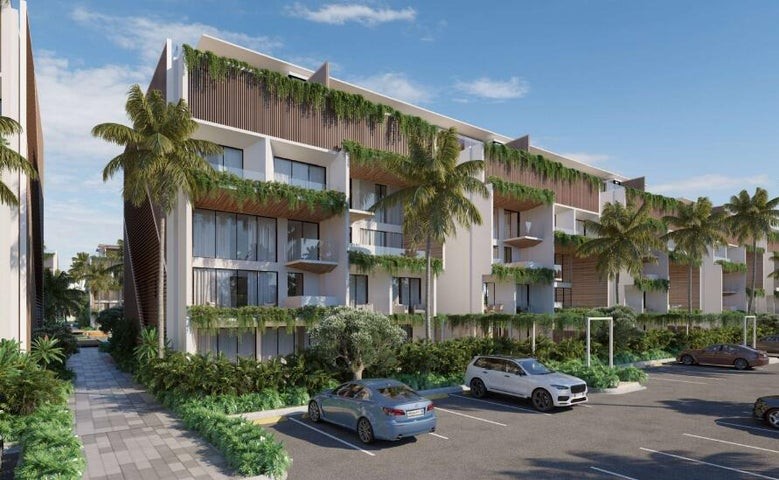 apartamentos - Proyecto en venta Punta Cana #24-378 un dormitorio, amplias áreas sociales.
 2