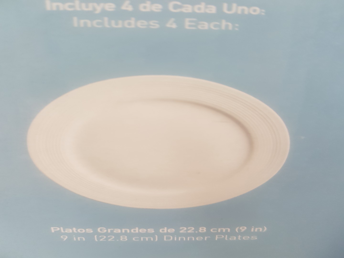 cocina - Vajilla porcelana Blanca 16 piezas 2