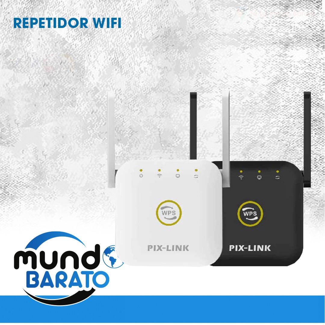 otros electronicos - Repetidor WIFI inalámbrico PIXLINK WR22, 300Mbps, amplificador Largo Alcance