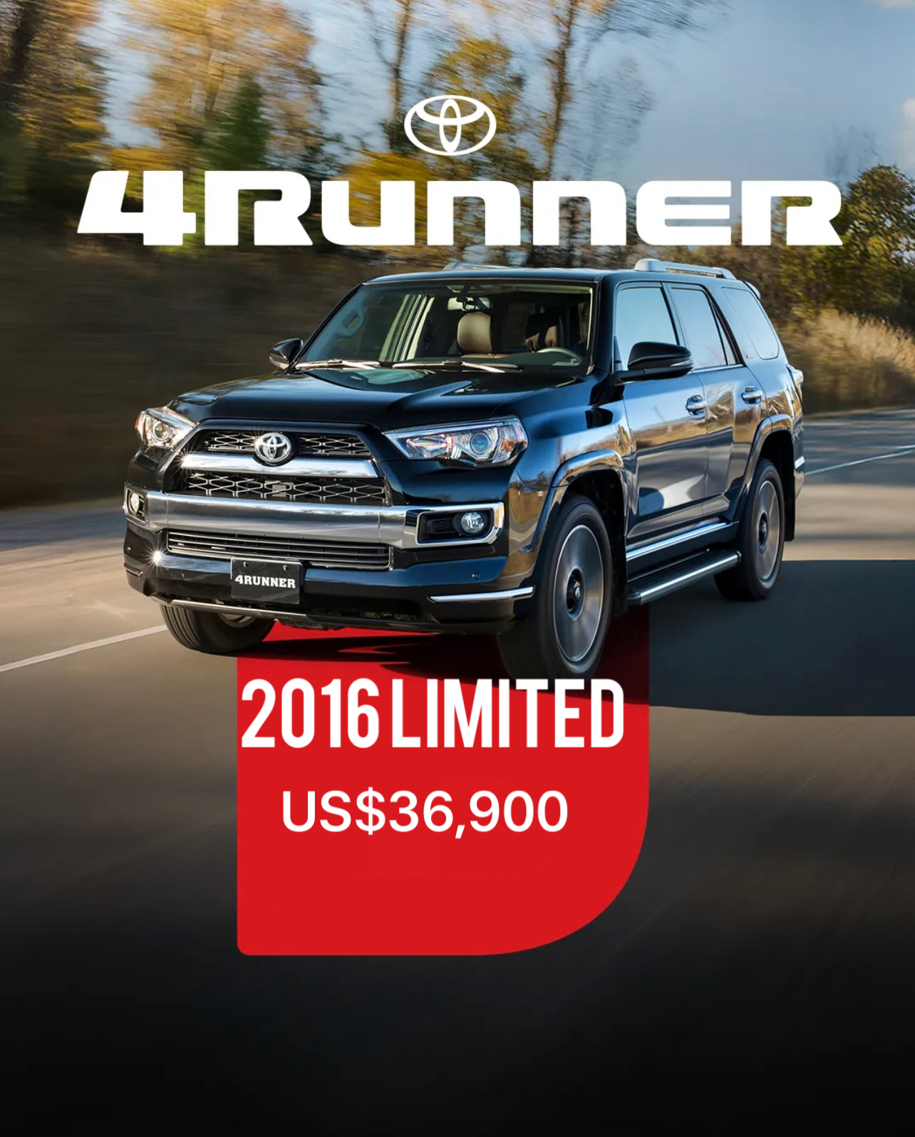 jeepetas y camionetas - Toyota 4runner Limited 4x4 3 filas 2016