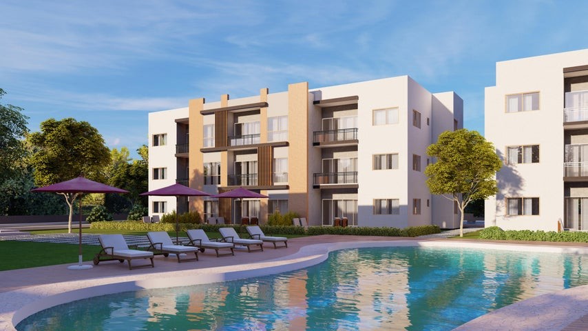 apartamentos - Proyecto en venta Punta Cana #24-417 un dormitorio, balcón, gimnasio, piscina
 6