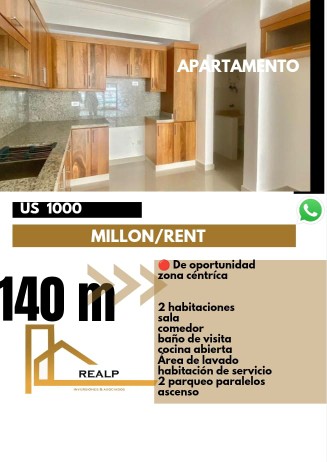 apartamentos - Apartamento en el millon 0