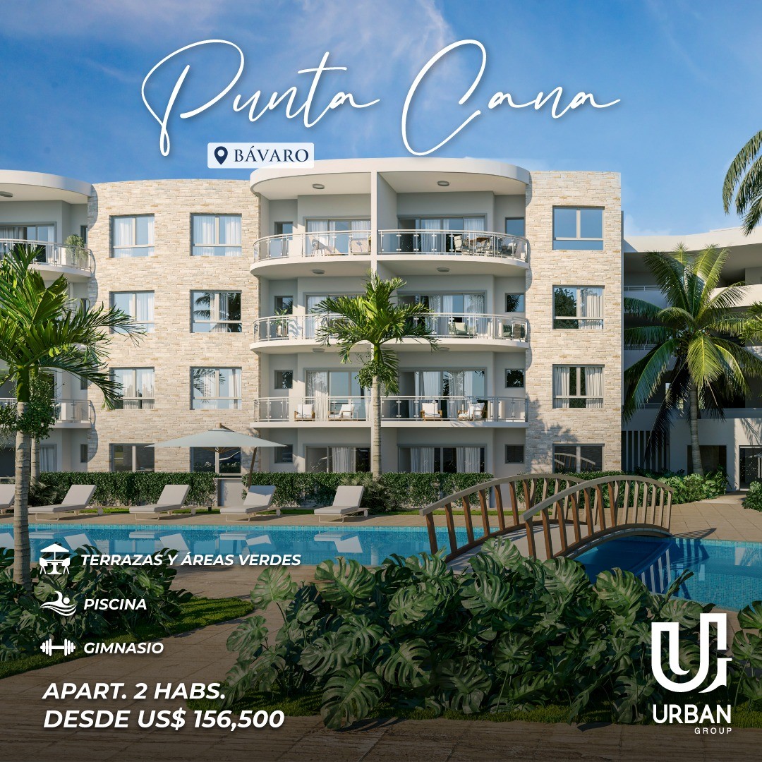 apartamentos - Apartamentos de 2 Habitaciones desde US$156,500 en Punta Cana