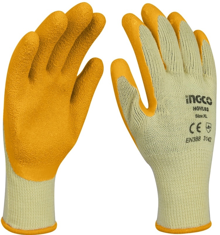 construccion e industrial - Guantes Látex con palma de nitrilo INGCO