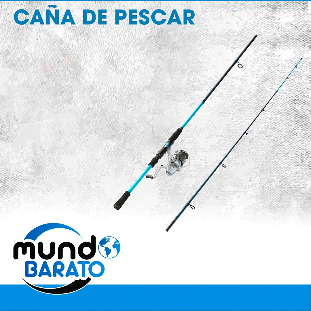 Caña De Pescar Vara De Pesca Pezca Pez + Carrete