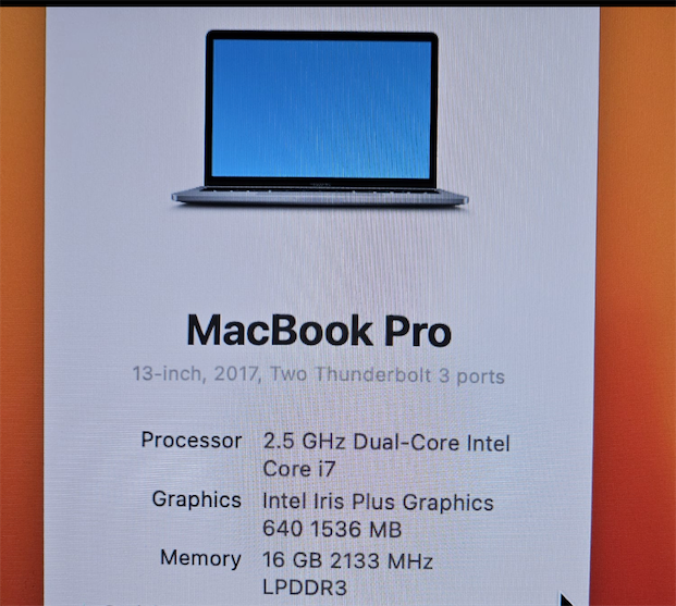 computadoras y laptops - macbook pro 2017 512GB 16GB i7  1