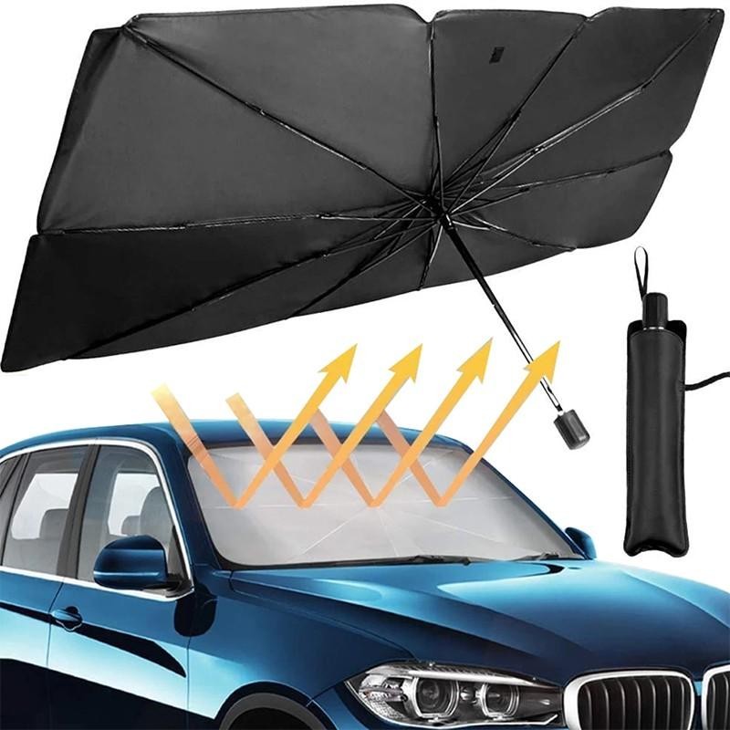 accesorios para vehiculos - Parasol plegable tipo sombrilla para vehículo