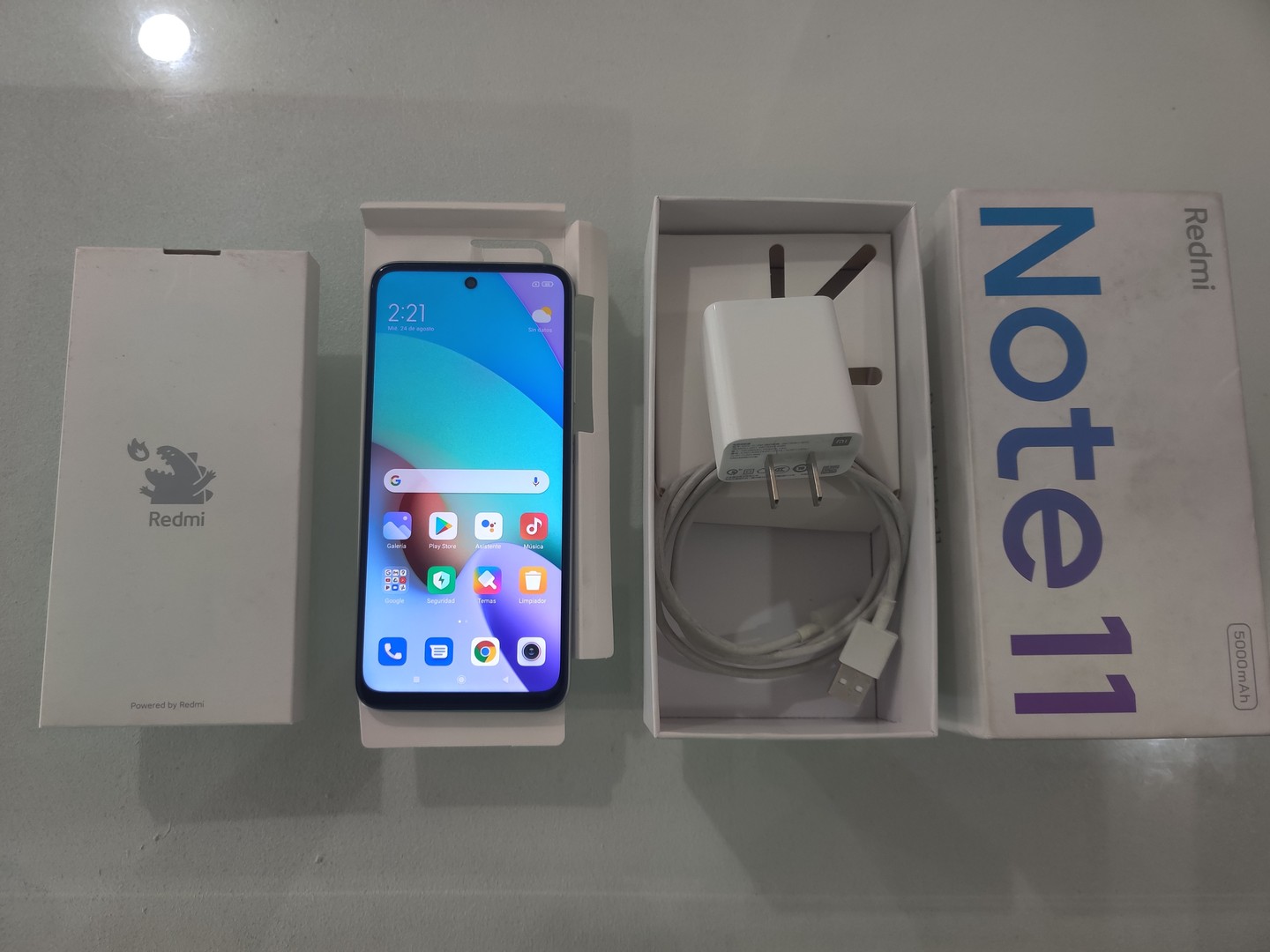 celulares y tabletas - Xiaomi Redmi Note 11 128GB Dual Sim en su caja completo garantizado desbloqueado