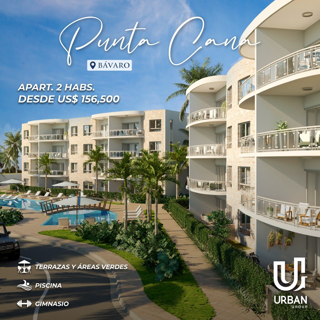 apartamentos - Apartamentos de 2 Habitaciones desde US$156,500 en Punta Cana 2