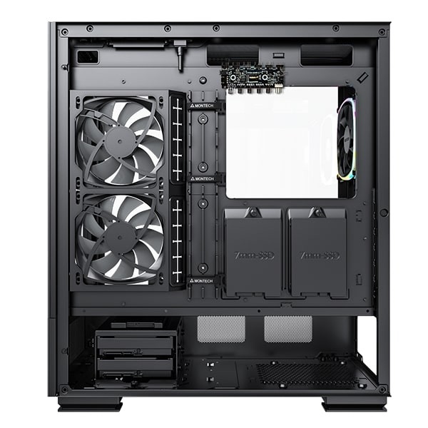 computadoras y laptops - Disponible Case MONTECH SKY TWO BLACK 5