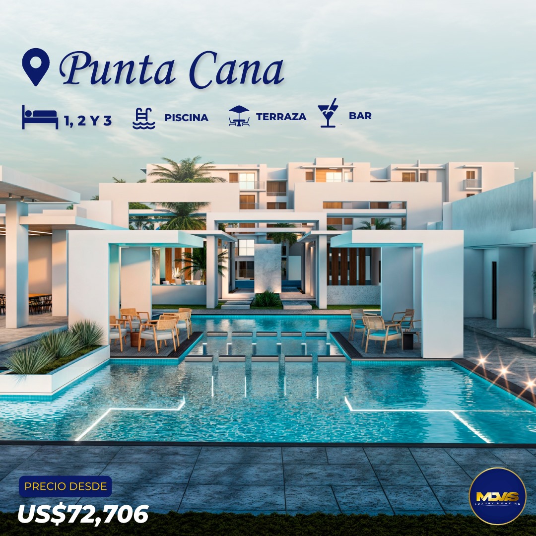 apartamentos - PROYECTO DE APARTAMENTO UBICADO EN PUNTA CANA , EXCELENTE CUOTAS MENSUALES  0