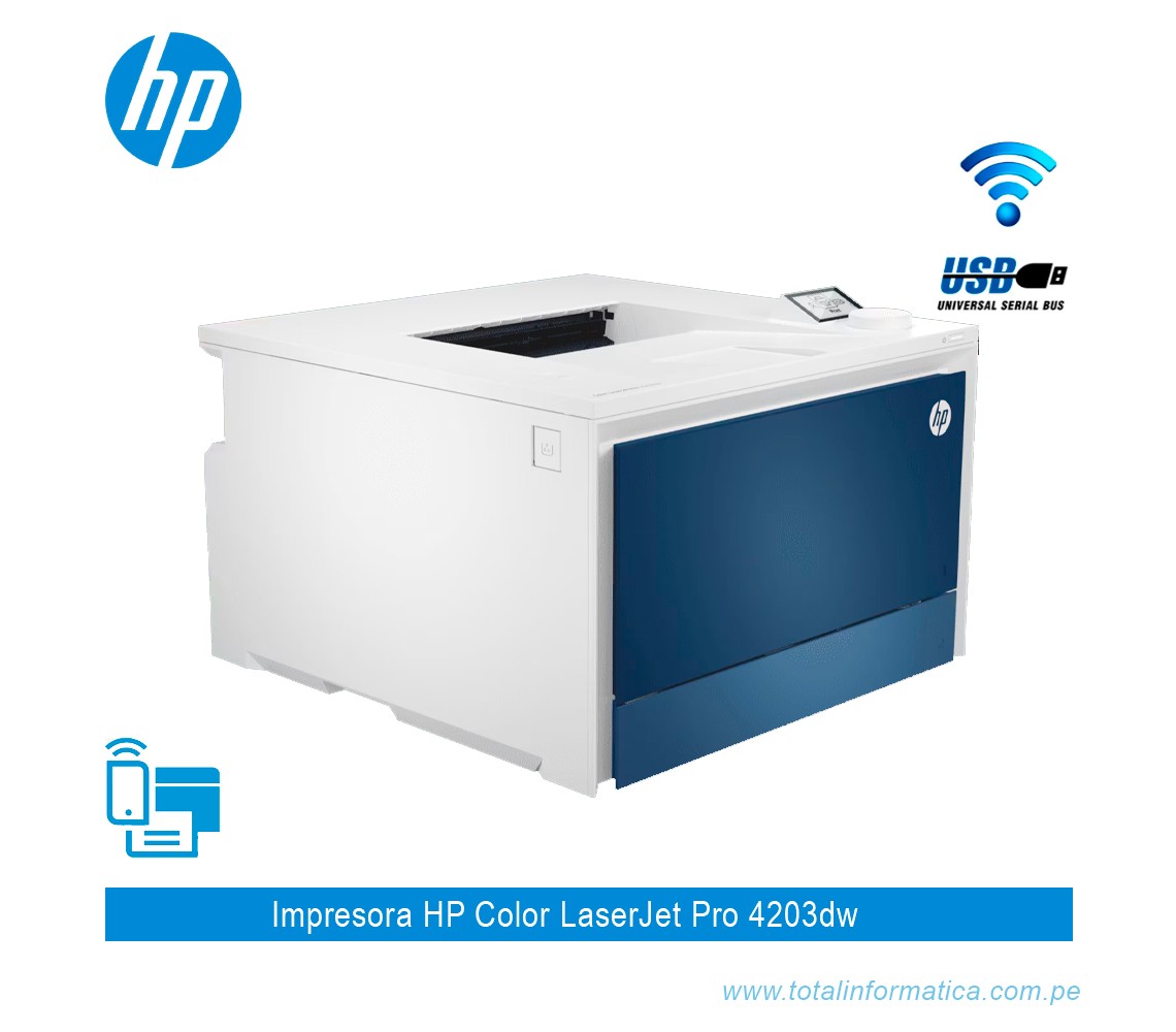 impresoras y scanners - IMPRESORA HP COLOR LASERJET PRO 4203DW - PRINTER - COLOR - DUPLEX - fi-fi  0