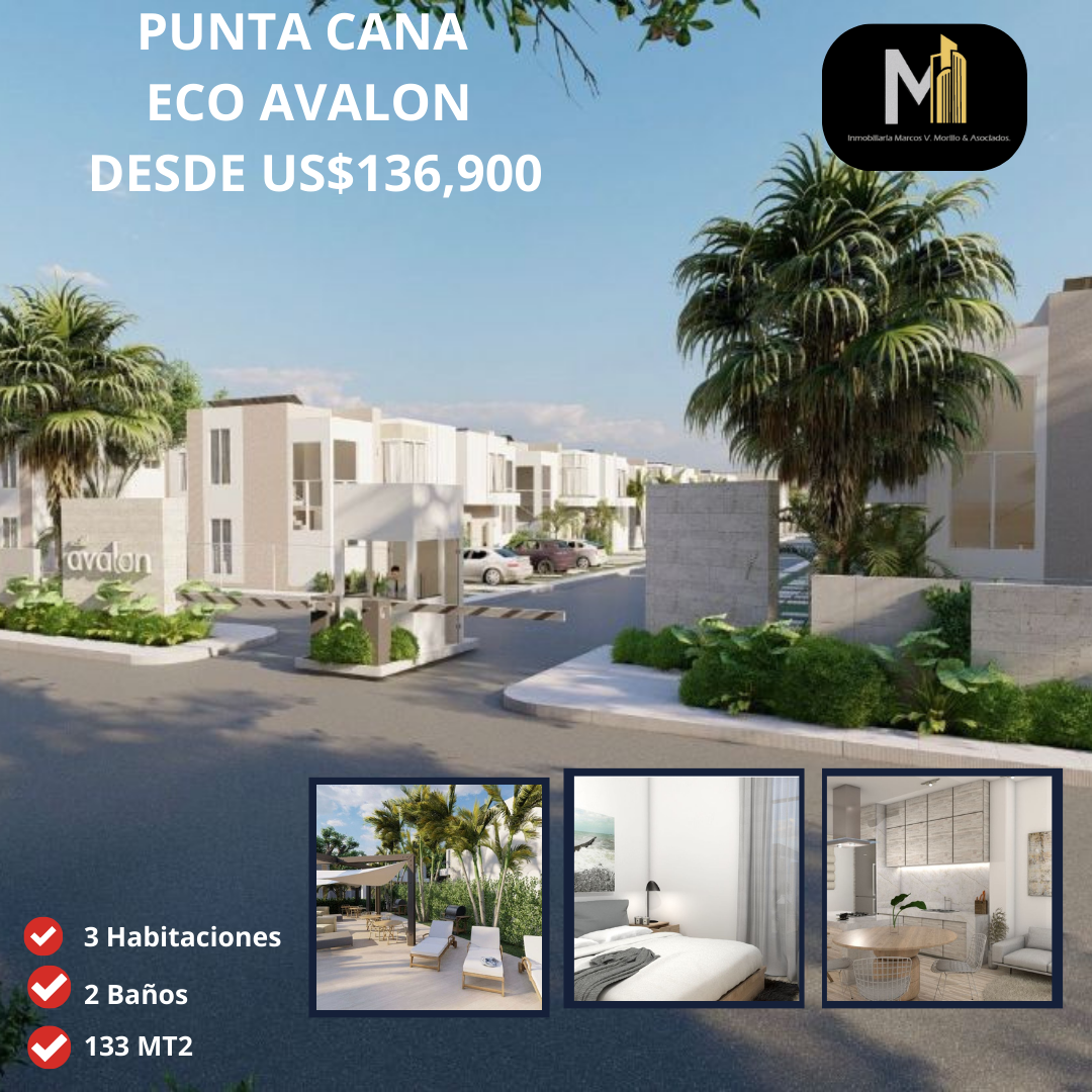 apartamentos -  lindo complejo en eco avalon en punta cana  2