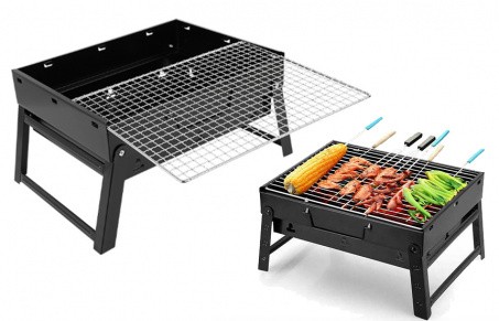 herramientas, jardines y exterior - Mini BBQ, parrilla portatil de carbon. 2