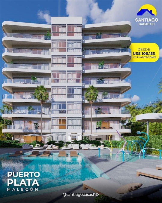 apartamentos - Apartamentos en venta Frente al Malecón de Puerto Plata. 1