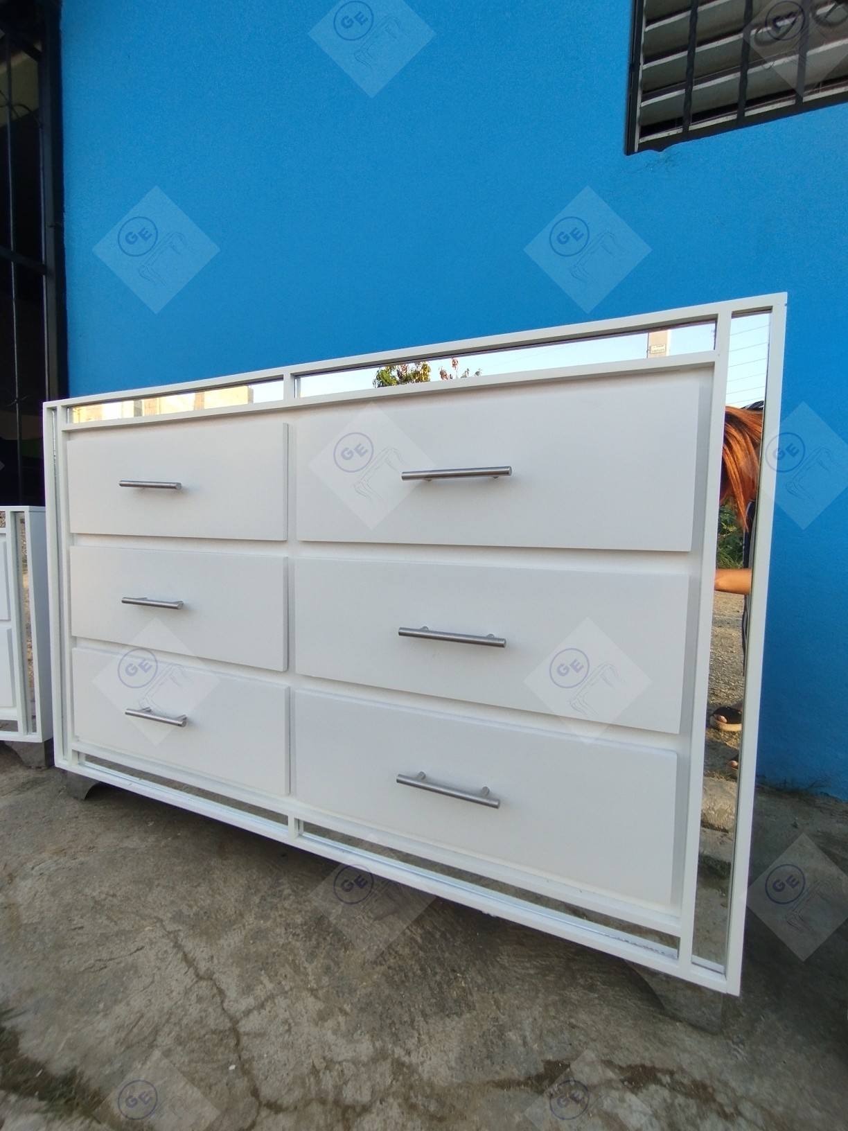 muebles y colchones - Gavetero blanco moderno 