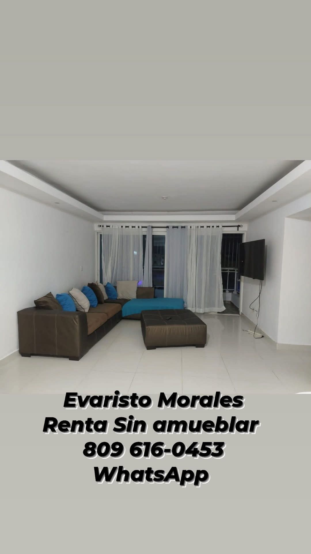 apartamentos - RENTO APARTAMENTO SIN AMUEBLAR  EVARISTO MORALES 