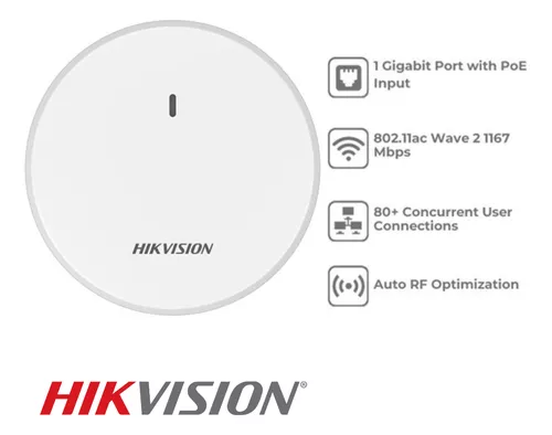 computadoras y laptops - ACCESS POINT HIKVISION WIFI 5 1200M, 1 PUERTO GIGA