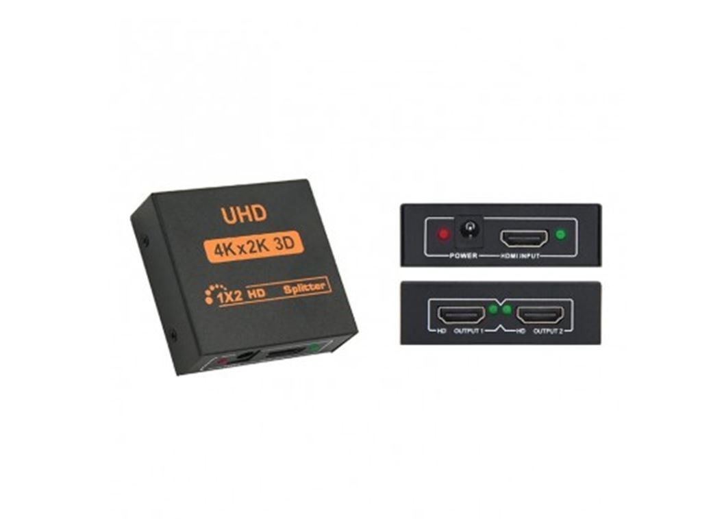 accesorios para electronica - Adaptador 1x2 HDMI HD 1080P Soporta Ultra 4K * 2K 3D 1