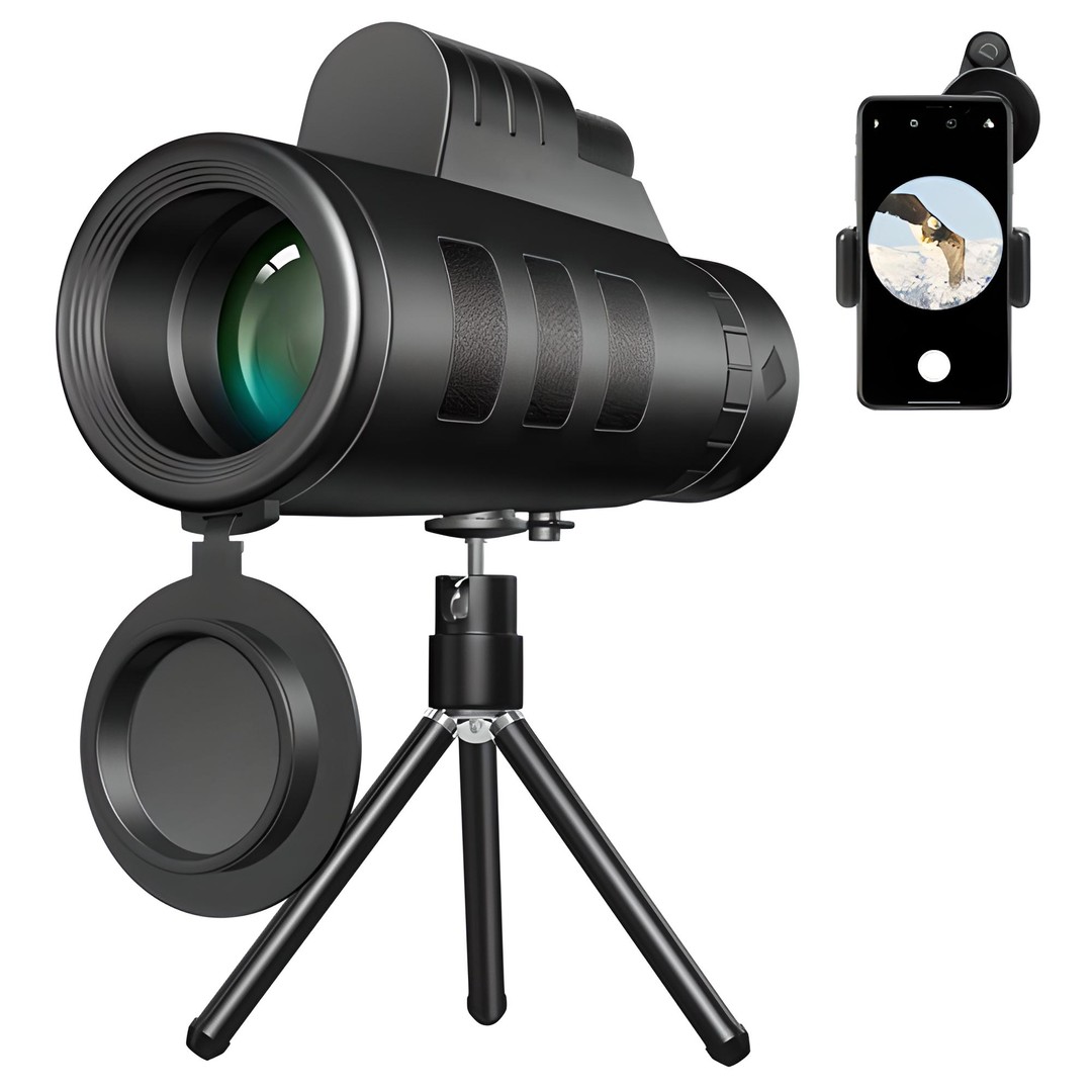 equipos profesionales - Telescopio Monocular 40x60 con Soporte rapido para Telefono Inteligente 1