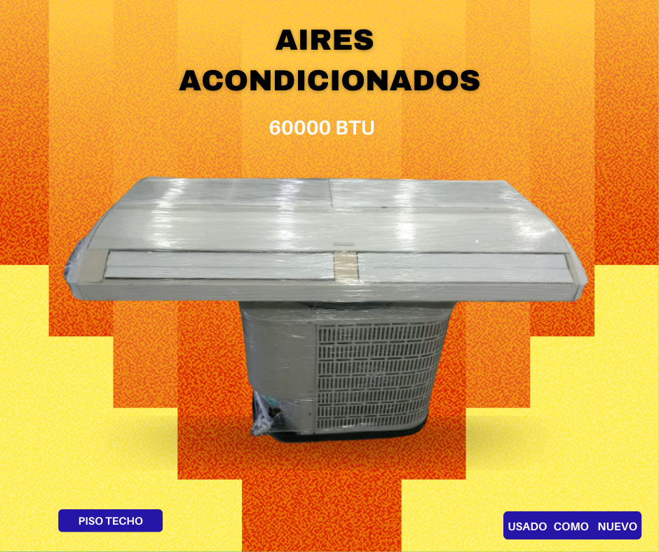 aires acondicionados y abanicos - 🔴Aire Acondicionado 60000BTU PISOTECHO Conven.