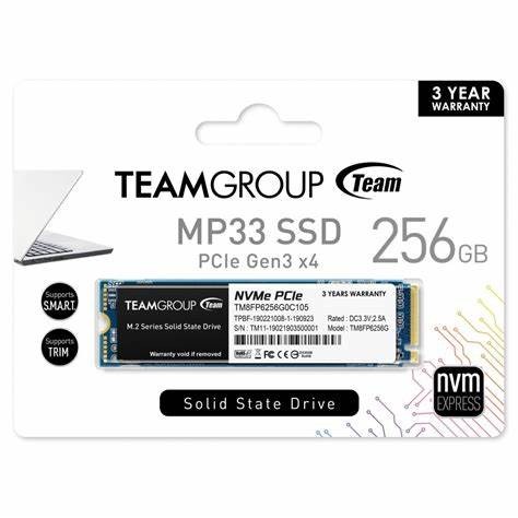 accesorios para electronica - SSD NVME Team Group 256 nvme 3.0