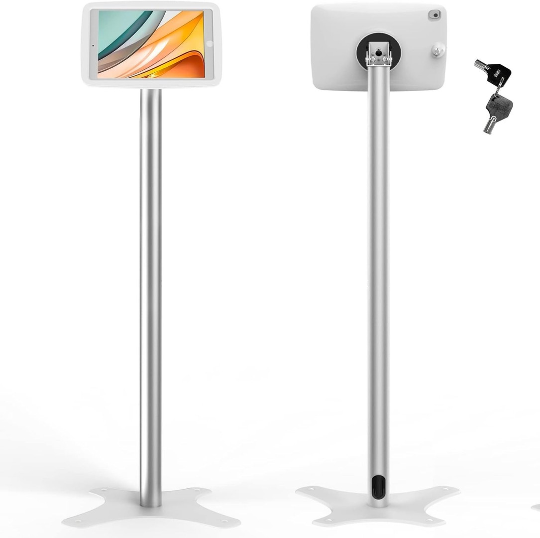 accesorios para electronica - Beelta Soporte de piso para iPad de 10.2 Gen. 7 8 9th con giro de 120 grados