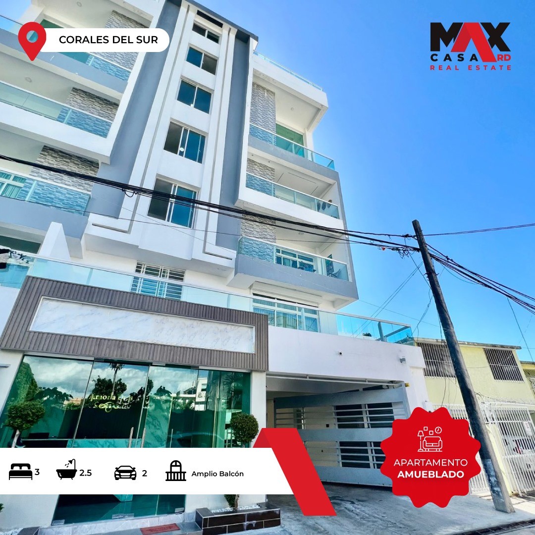 apartamentos - APARTAMENTO AMUEBLADO EN VENTA, UBICADO EN LOS CORALES SUR, SANTO DOMINGO ESTE 