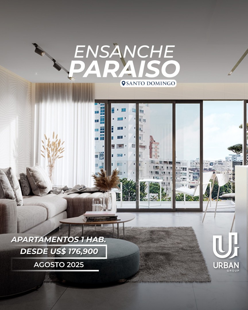 apartamentos - Apartamentos de 1 Habitación desde US$174,900 en Ensanche Paraiso 2