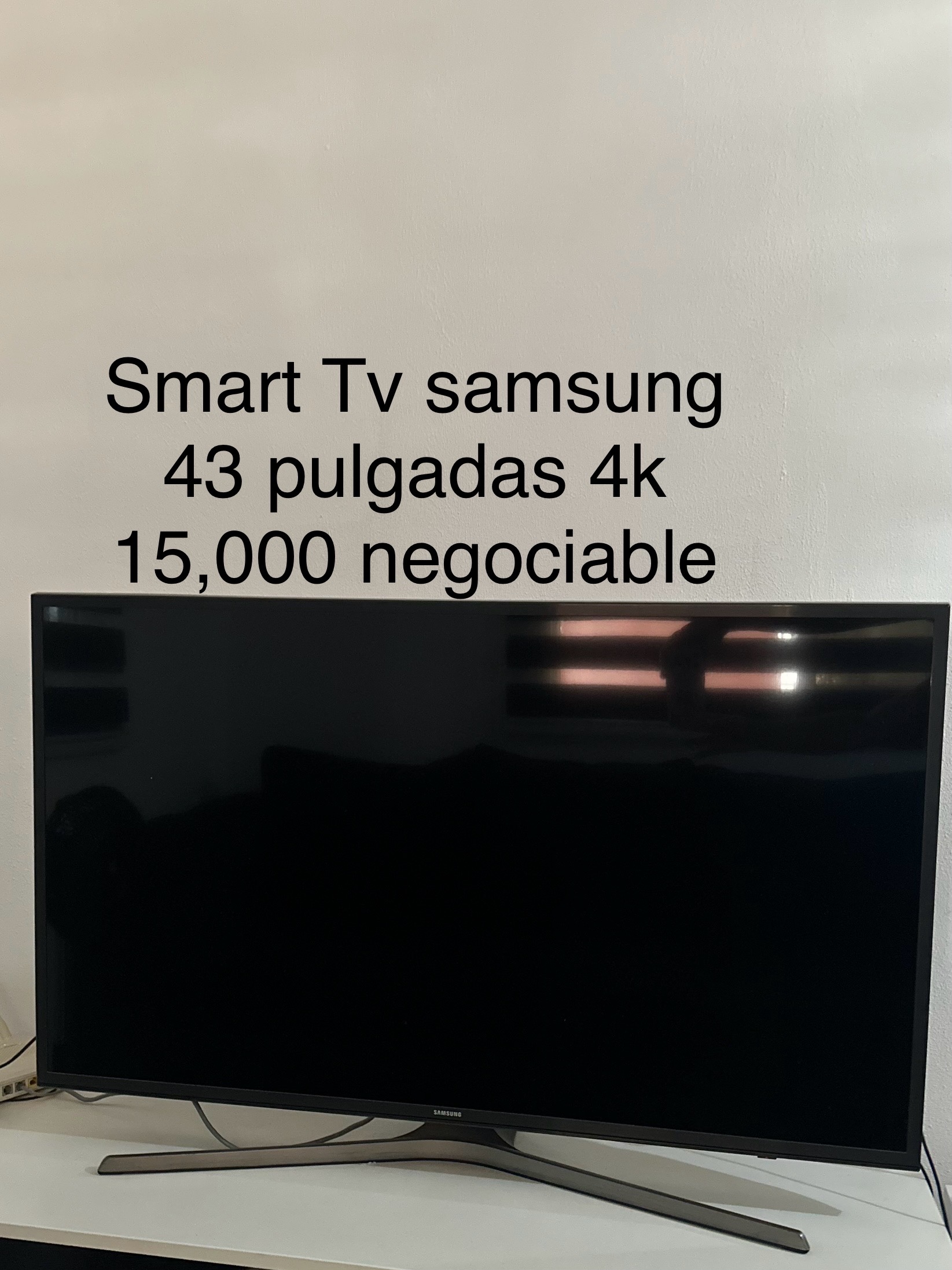 electrodomesticos - smart tv samsung de 43 pulgadas 15,000 negociable 0