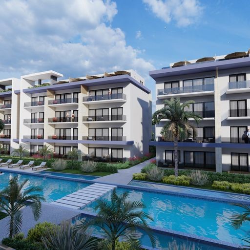 apartamentos - PROYECTO EN PLANO PUNTA CANA