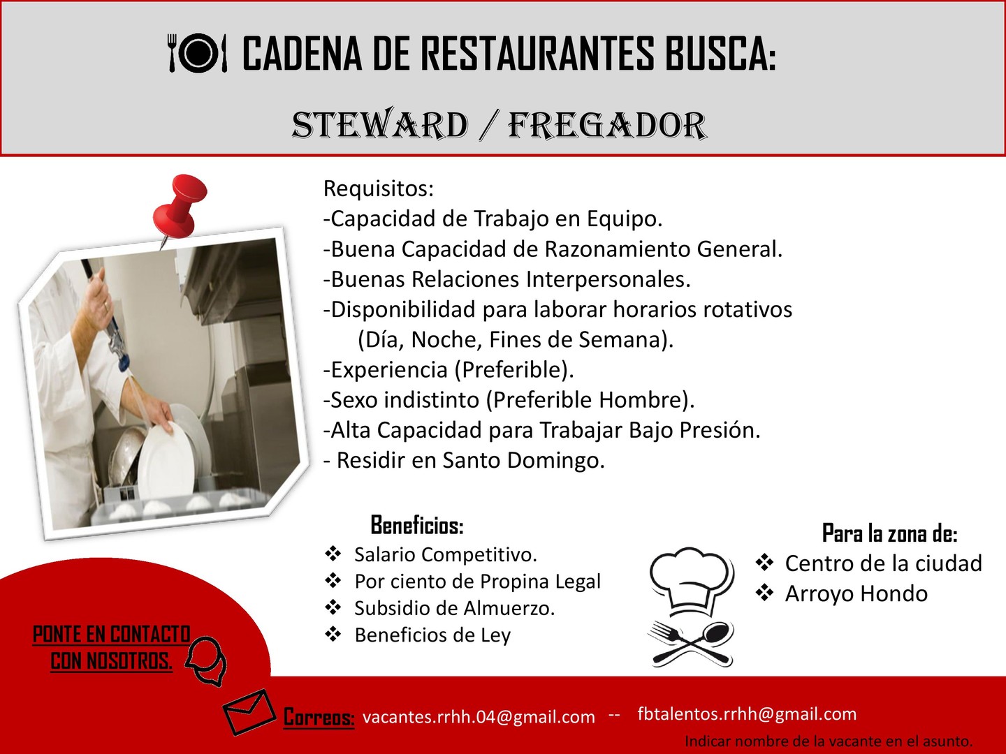 Corotos | Steward / Fregador