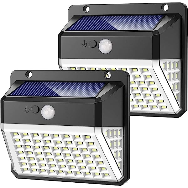 otros electronicos - Luces solares al aire libre, 82 luces de seguridad LED actualizadas, 3 modos de  0