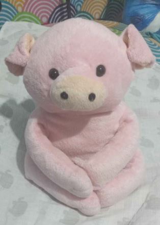 juguetes - PELUCHE DE CERDITO COLOR ROSADO, SUAVESITO.