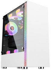 computadoras y laptops - JACLINK CASE GAMING RGB JACL-GC08 WHITE 6FANS