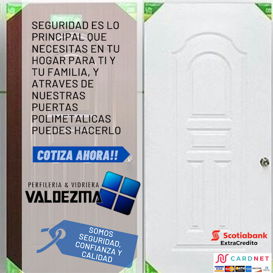 servicios profesionales - Puertas polimetalicas (precio sin instalación)