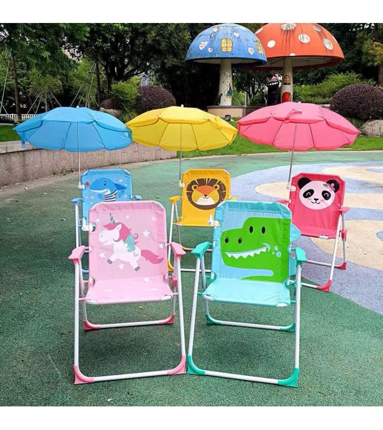 juguetes - Silla plegable con sombrilla para niños 