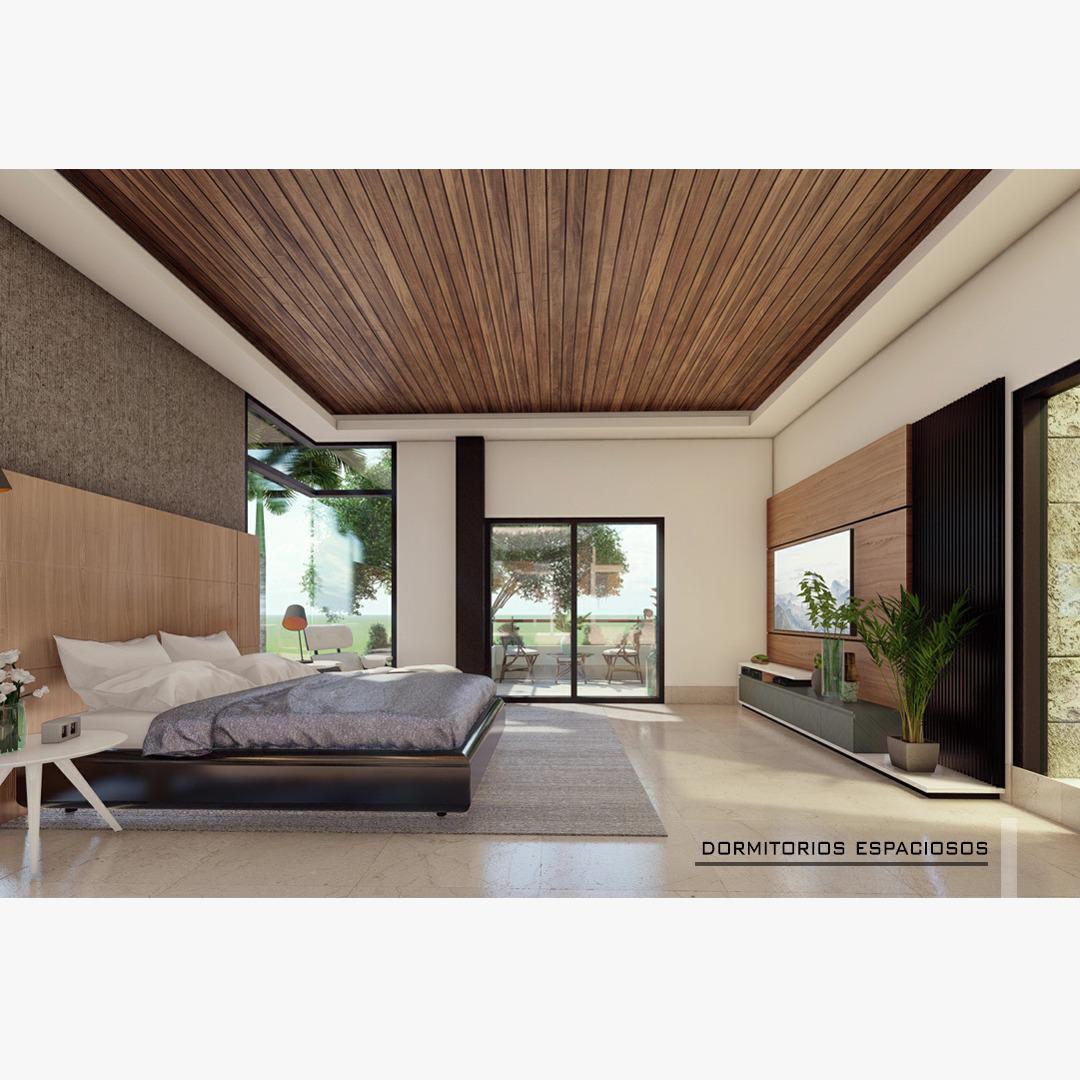 casas vacacionales y villas - Moderna Villa 4 Habitaciones con Gran Piscina en Cap Cana Caleton 3