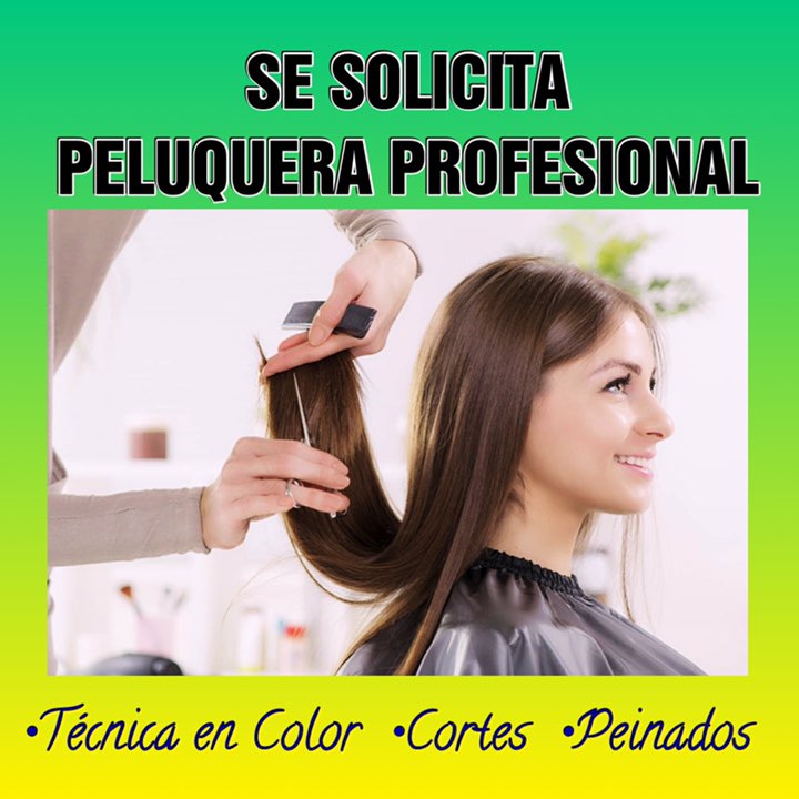 empleos disponibles - SOLICITAMOS PELUQUERA COMPLETA 