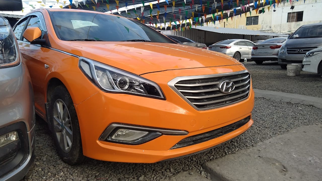 carros - HYUNDAI SONATA LF 2017  NARANJA  1