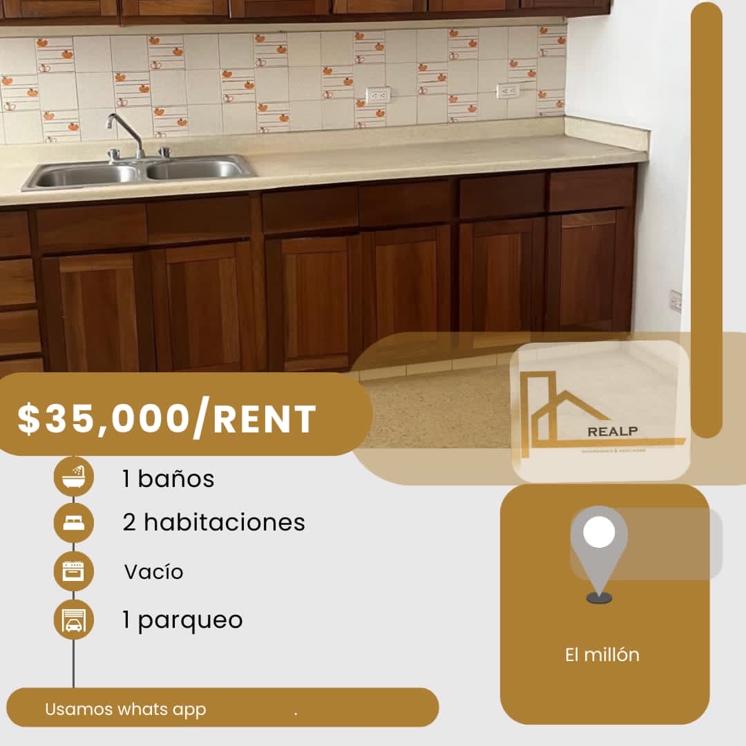 apartamentos - hermoso apartamento en una zona céntrica el millon 