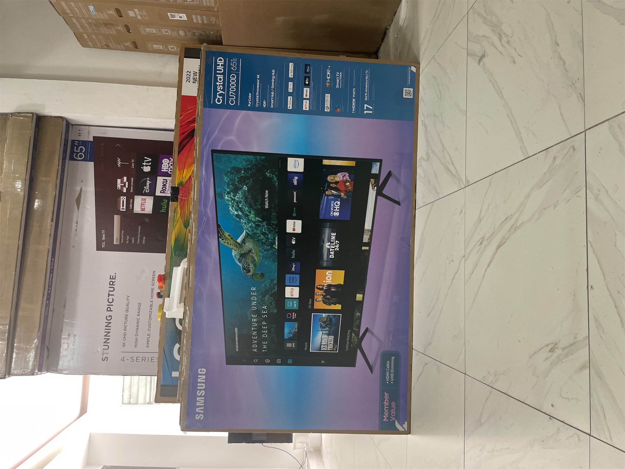 tv - Tv Samsung 65”CU7000D Smart Tv 4K 2023 Bluetooth 1año de garantía 